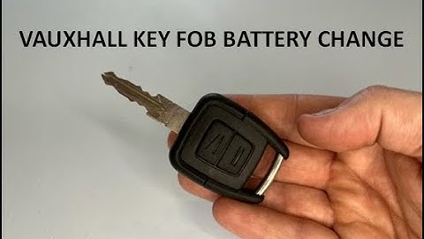 Vauxhall Opel Astra Vectra Zafira Key Fob Battery Replacement