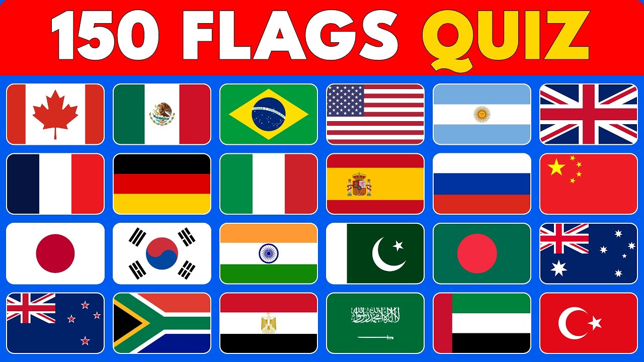 150 Flags Mega Quiz Challenge: Can You Guess Them All?