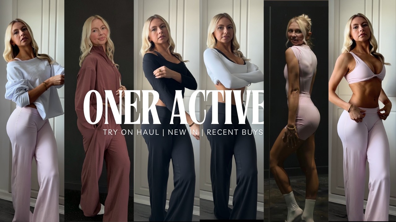 ONER ACTIVE TRY ON | the girliest new in my gym wardrobe | community campaign, air move, soft motion
