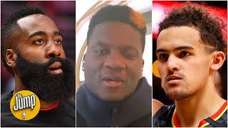 Clint Capela explains the difference between James Harden and Trae Young | The Jump