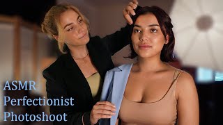 ASMR Perfectionist Photoshoot with Precise Hair Fixing and Clothes Fitting with Gentle Adjustments screenshot 4