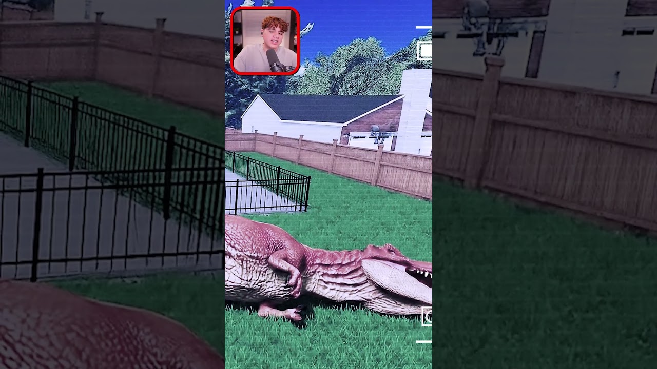 EL DINOSAURIO SIGUE CON NOSOTROS EN EL PATIO WHO'S YOUR DADDY