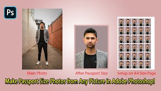 Make Passport Size Photos from Any Picture in Adobe Photoshop – Easy Tutorial
