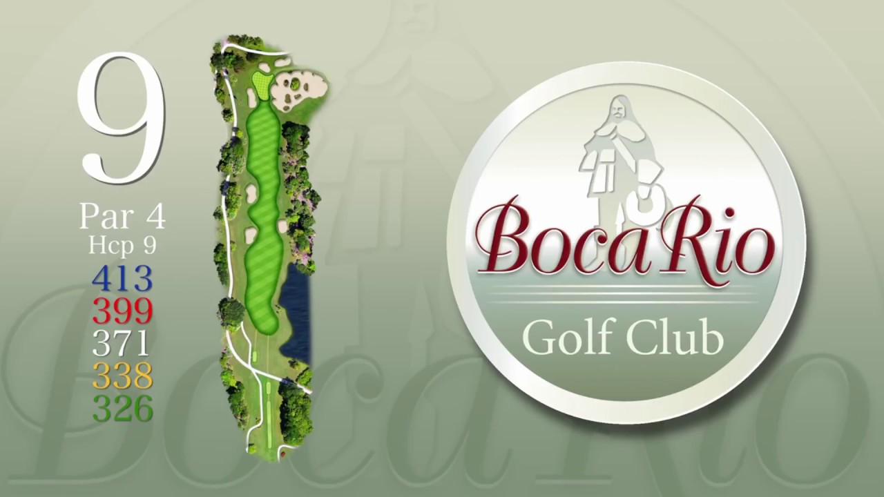 Boca Rio Golf Course - Aerial Flyover - Hole 9 - YouTube