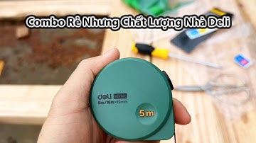Combo Deli Thước Cuộn, Tua Vít, Dao Rọc Giấy Chỉ 100K Trên Shopee