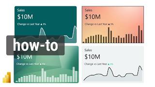 How to make a KPI Card in Power BI