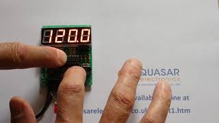 Quasar AS3148T11KT - 4 Digit Photographic Countdown Timer Board (30 - 150 Seconds)