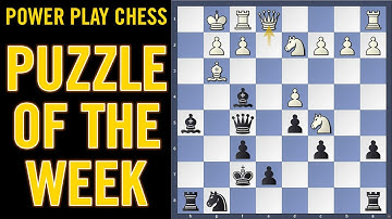 Chess puzzle of the week - BLACK TO PLAY | Marija Zvereva vs Tanja Tuominen, Eur. Teams Women 2025