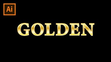 How to Create Editable Golden Text Effect - Adobe Illustrator