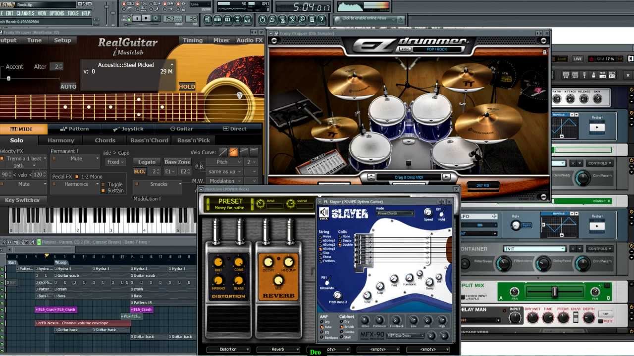 Fl studio Rock Guitar and Drum YouTube