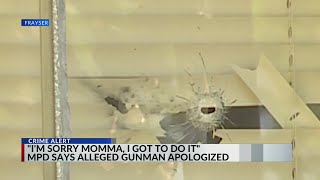 'I'm sorry momma, I got to do it:' Man apologizes before woman shoots at girlfriend, MPD says