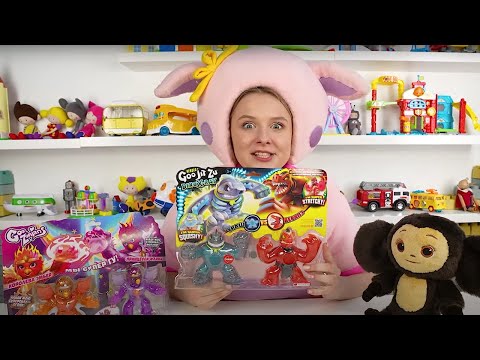 КуКуPlay - ЧЕБУРАШКА и Распаковка Игрушек GooJitZu для мальчиков и девочек