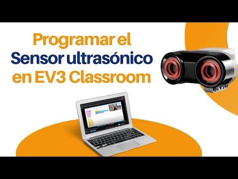 Cómo programar el sensor de ultrasonico en EV3 Classroom?