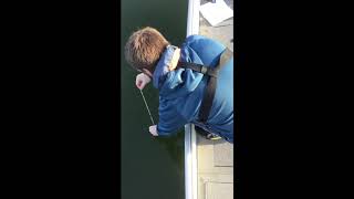 Measuring Secchi disk depth