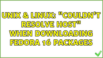 Unix & Linux: "Couldn