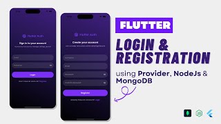 Flutter Login & Registration App with Node.js + MongoDB | Complete Auth System using Provider