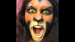 Scar - Vilão de O Rei Leão - Makeup Tutorial - Por Bruna Konkewicz