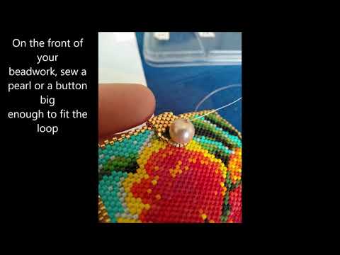 How to create a beading business card Holder, Tutorial step by step