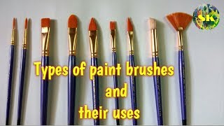 Types of paint brushes and their uses# complete guide