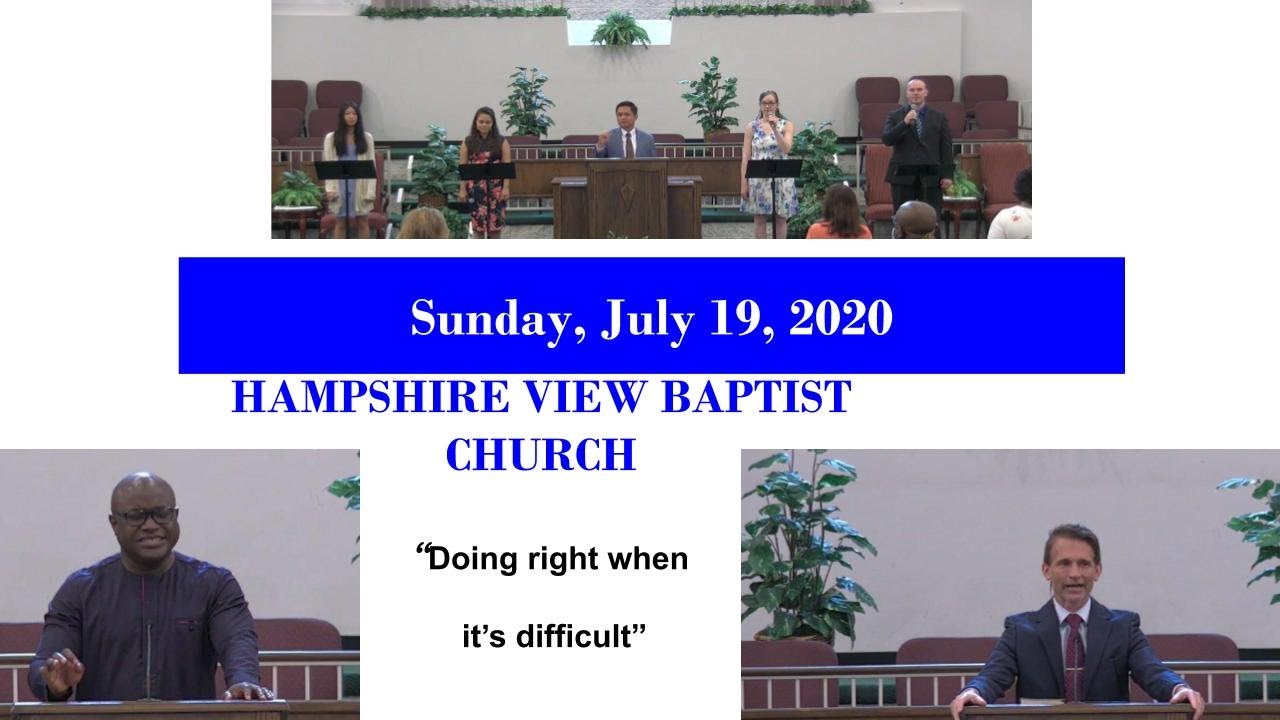 Hvbc HVBC Service Sunday 07/19/2020 - YouTube