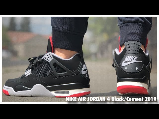 NIKE  JORDAN4 BLACK cement