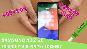 Samsung A22 5G forgot your PIN? Locked - recovery and unlock tutorial by Crocfix
