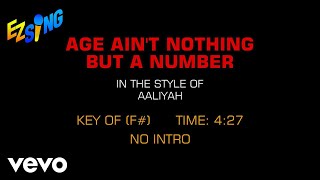 Aaliyah - Age Ain't Nothing But A Number (Karaoke EZ Sing)