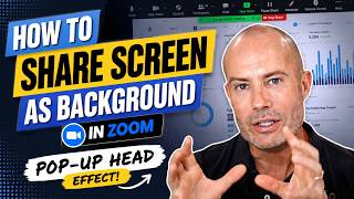 How to Share Screen as Background in Zoom (Pop-Up Head Effect!)