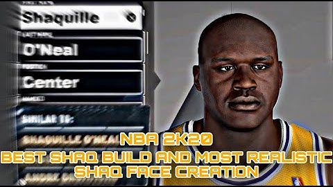 * NEW MOST DOMINANT SHAQ BUILD AND REALISTIC SHAQ FACE CREATION ON NBA 2K20!