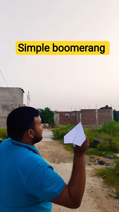 it's a simple boomerang paper plane/ boomerang airplane mode 📳📳📳 #boomerang #simple #shorts