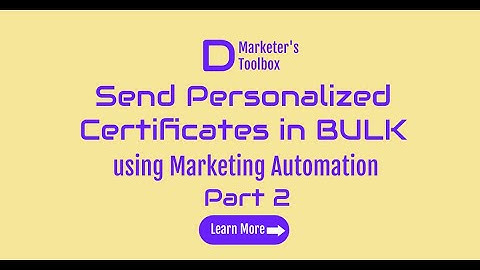 How to Send Personalized Certificates in Bulk using Google Sheets and Google Slides?