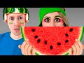 Watermelon desserts challenge by HaHaHamsters