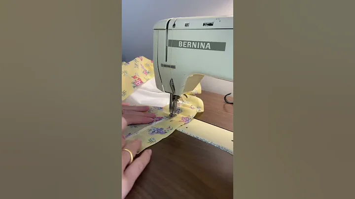 Sewing a yellow floral summer dress