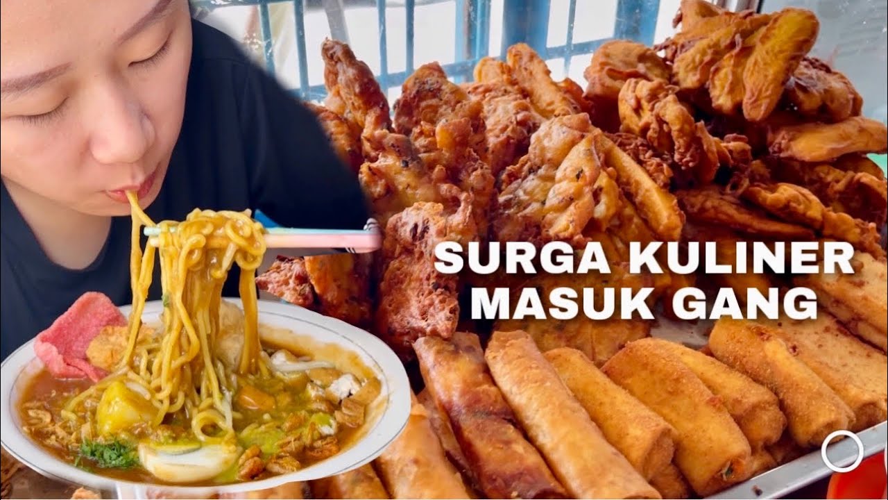 SURGA KULINER TERSEMBUNYI , MASUK GANG GORENGAN METAL 😍🔥 + ES KOTENG + MIE REBUS #jejezhuang