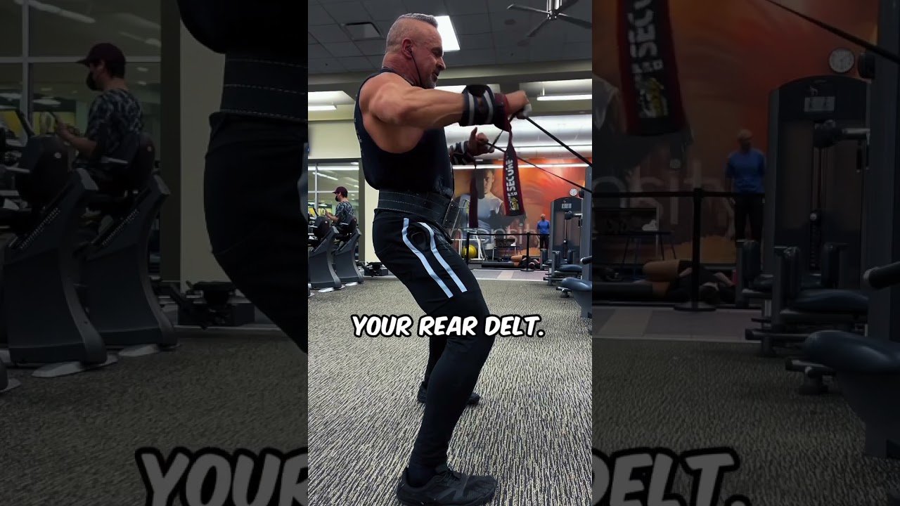 For a great way to finish your rear delt shoulder workout try these triangle resistance band pulls