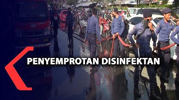 Penyemprotan Disinfektan Cegah Penyebaran Virus Corona