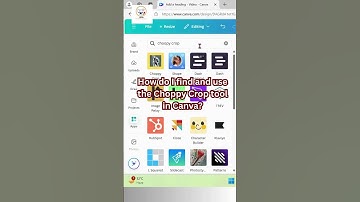 How do I find and use the Choppy Crop tool in Canva?