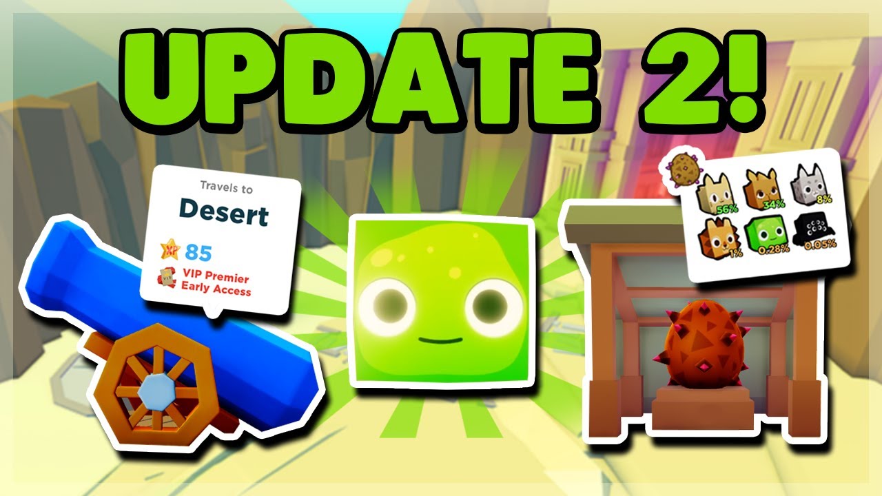 Pet Simulator 2 Update 2 New Pets Desert World Secret Spot And More - 10 secret update codes and giant pearl pet in bubble gum simulator roblox