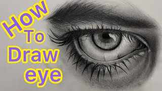 How to draw realistic eye and eyebrow #viral #drawing #how_to_draw #eye #sketch  #drawingtutorial