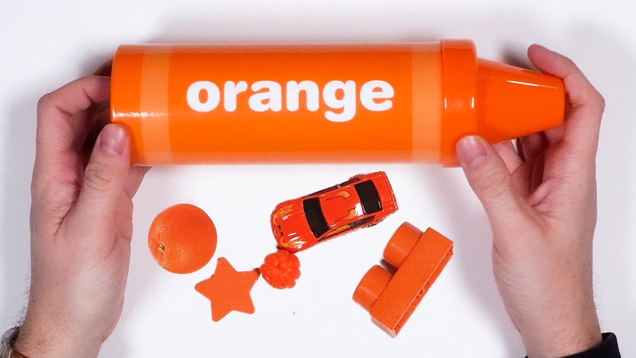 Learn The Color ? ORANGE ?! - A Fun Lesson For Kids! - YouTube