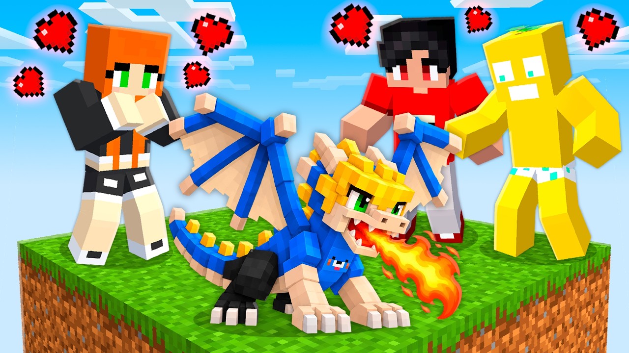 FINGI ser um BEBÊ DRAGÃO ELEMENTAL para TROLLAR meus AMIGOS no Minecraft