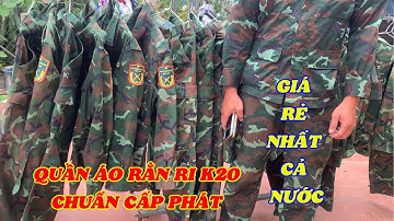 quần áo rằn ri k20 quân đội chuẩn (hàng lướt ) cho người lao động - giá rẻ