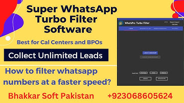 SUPER WHATSAPP TURBO FILTER |How filter thousands of numbers in a few seconds? #WhatsAppTurboFilter