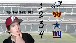 My 2024 NFL Division Predictions!