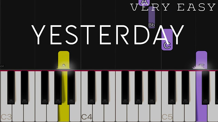 Yesterday Piano version - Piano performance video thumbnail