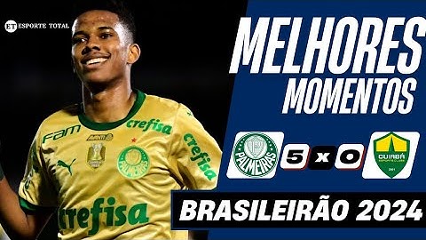 PALMEIRAS 5 X 0 CUIABÁ | MELHORES MOMENTOS | BRASILEIRÃO 2024.