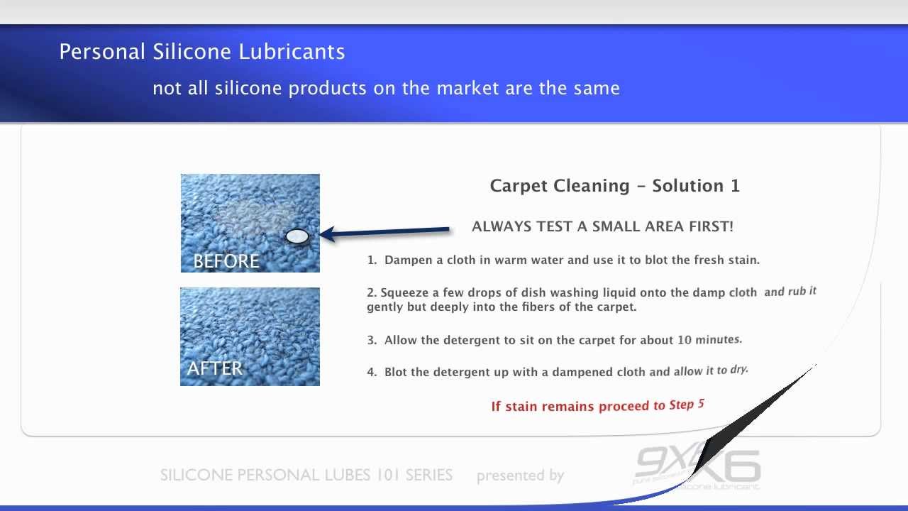 STAINS FROM LUBE? how to remove silicone stains YouTube