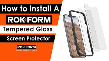 How to install a Rokform Tempered Glass Screen Protector