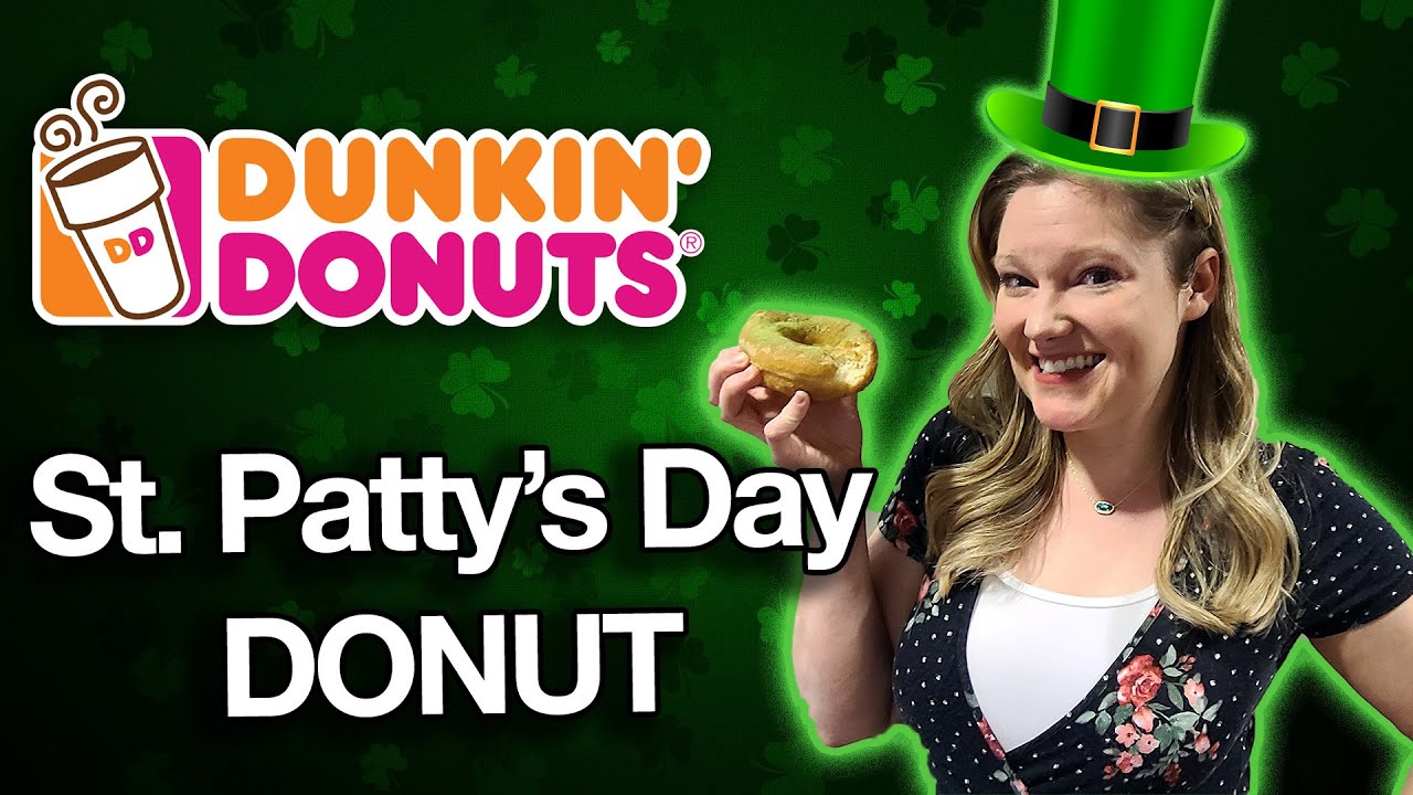 Dunkin Donuts St. Patrick's Day Machta Donut Review Taste Test