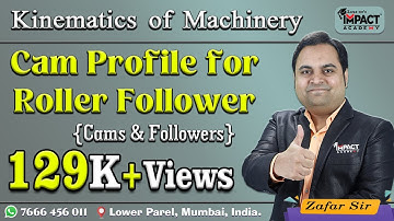 Cam Profile for Roller Follower | Cams & Followers | TOM / KOM | #engineering #gateexam2026